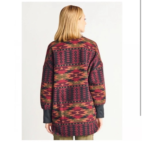 BB Dakota Jackets & Blazers - BB Dakota Multicolor Patterned Coat